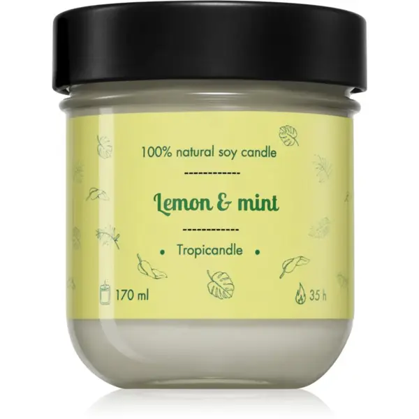 Tropicandle Tropicandle Lemon & Mint dišeča sveča 170 ml