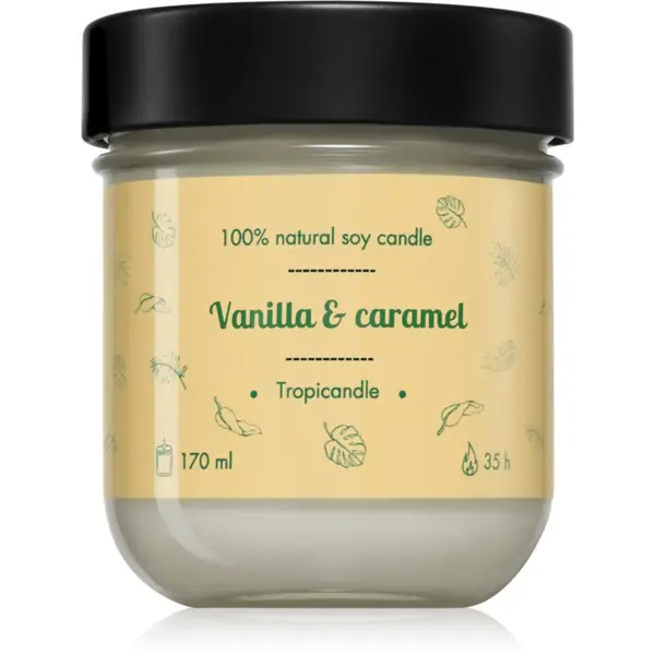 Tropicandle Tropicandle Vanilla & Caramel dišeča sveča 170 ml