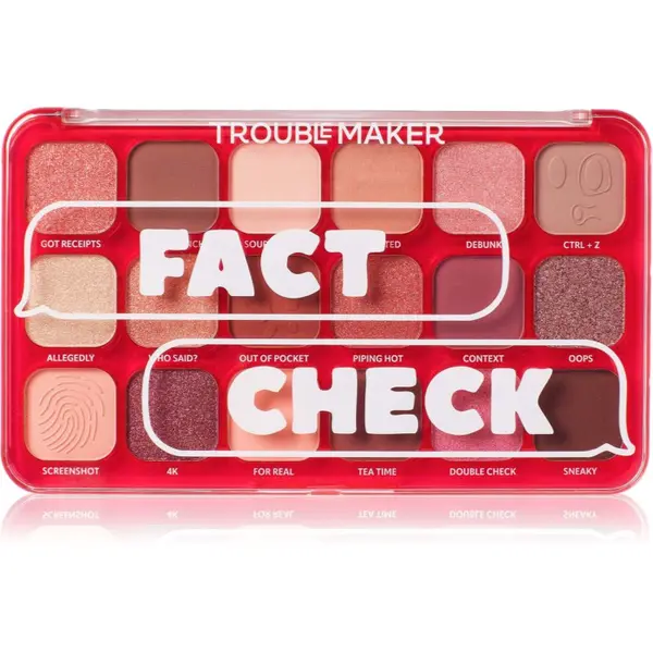 Trouble Maker Trouble Maker Big Trouble paleta senčil za oči odtenek Fact Check 27 g