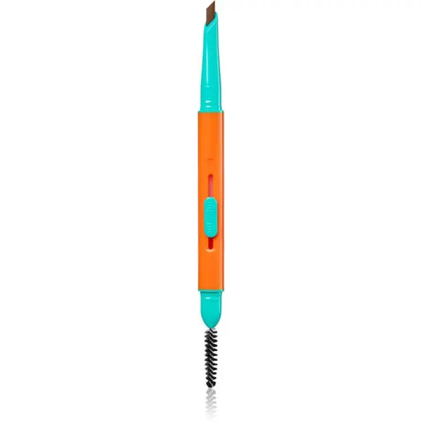 Trouble Maker Trouble Maker Feral Brow Blade svinčnik za obrvi s krtačko 2v1 odtenek Medium Brown 0.12 g