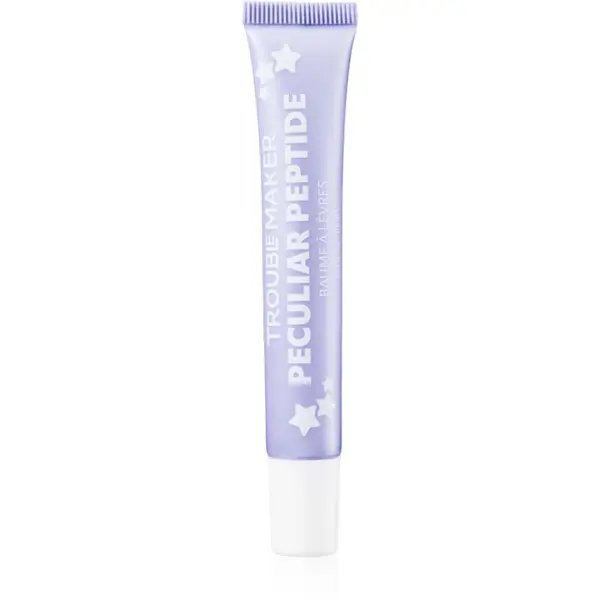 Trouble Maker Trouble Maker Peculiar Peptide balzam za ustnice bleščeč odtenek Blueberry Muffin Lilac 10 ml