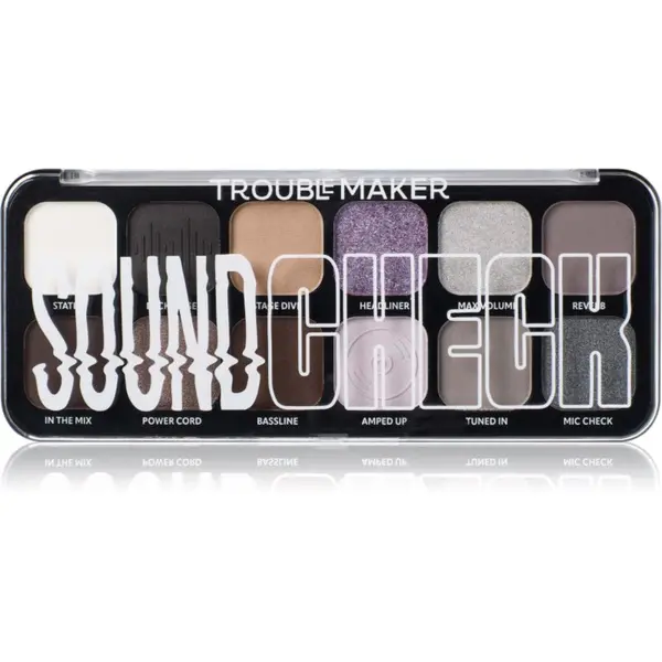 Trouble Maker Trouble Maker Trouble paleta senčil za oči odtenek Soundcheck 18 g