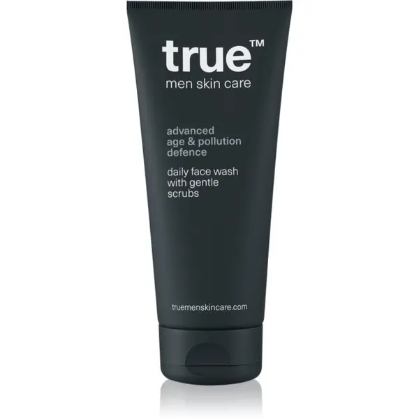 true men skin care true men skin care Daily face wash with gentle scrubs eksfoliacijski čistilni gel za moške 200 ml