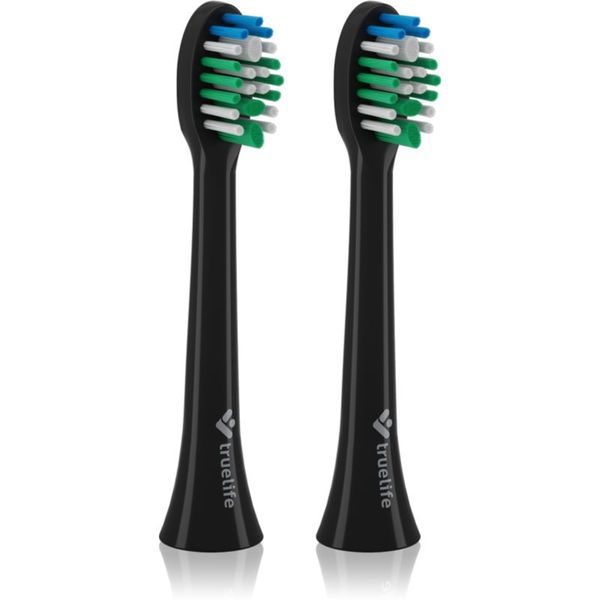 TrueLife TrueLife SonicBrush Compact Heads Black Standard nadomestne glave za zobno ščetko TrueLife SonicBrush Compact / Duo 2 kos