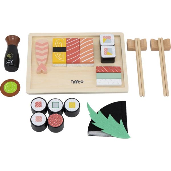 Tryco Tryco Wooden Sushi Set igrača iz lesa 18m+ 1 kos