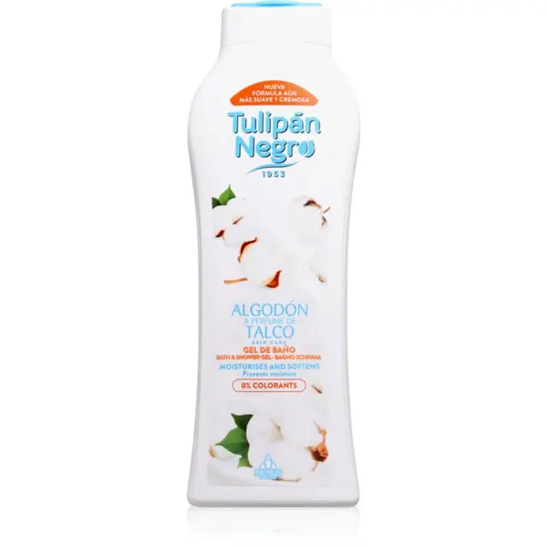 Tulipán Negro Tulipán Negro Algodon Y Talco gel za prhanje 650 ml