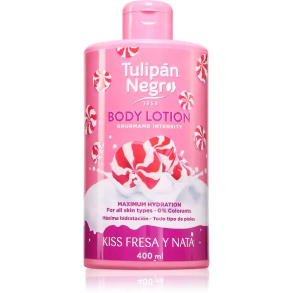 Tulipán Negro Tulipán Negro Kiss Fresa Y Nata losjon za telo 400 ml