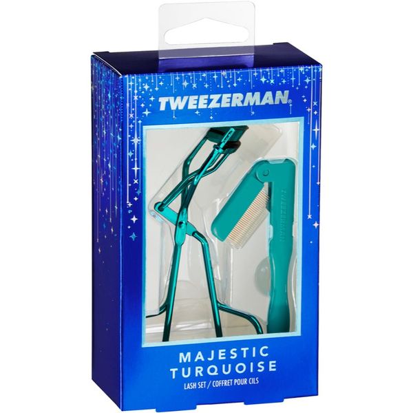 Tweezerman Tweezerman Majestic Turquoise darilni set (za trepalnice)