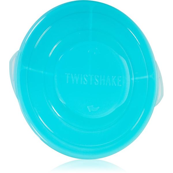 Twistshake Twistshake Divided Plate deljeni krožnik s pokrovčkom Blue 6 m+ 1 kos