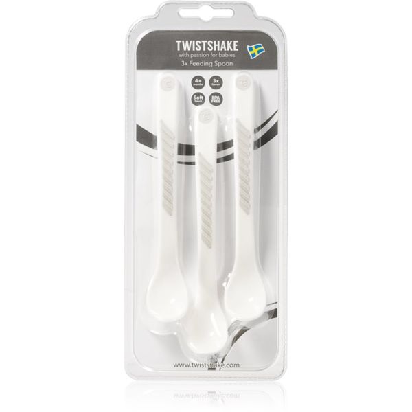 Twistshake Twistshake Feeding Spoons žlička White 4 m+ 3 kos