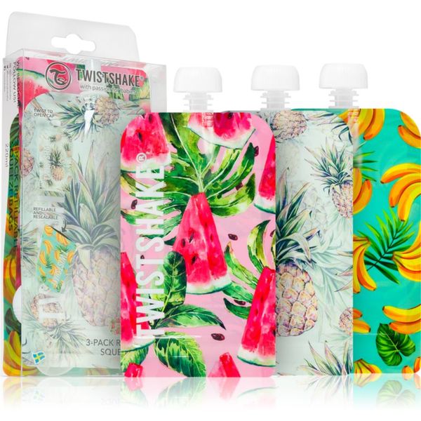 Twistshake Twistshake Squeeze Fruit vrečka za hrano 3x220 ml