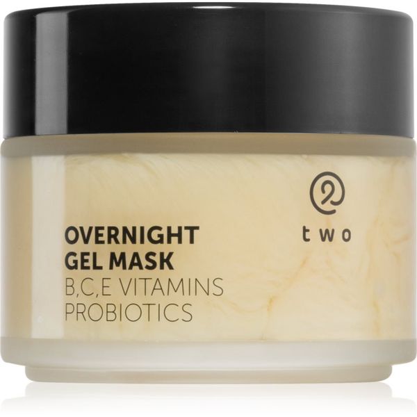 Two Cosmetics two cosmetics Overnight Gel Mask vlažilna in hranilna maska za obraz s probiotiki 100 ml