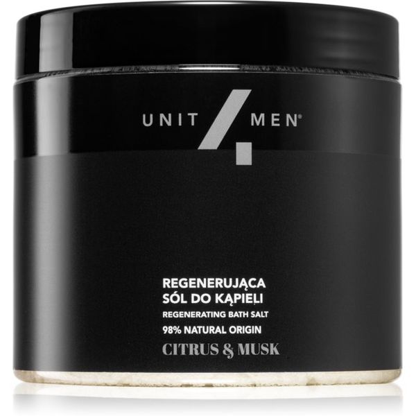 Unit4Men Unit4Men Bath Salt Citrus & Musk sol za kopel z regeneracijskim učinkom 700 g