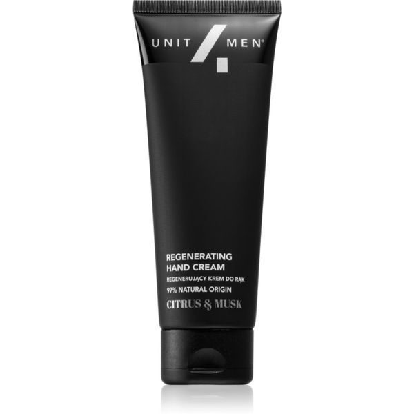 Unit4Men Unit4Men Regenerating hand cream regeneracijska krema za roke Citrus and Musk 75 ml