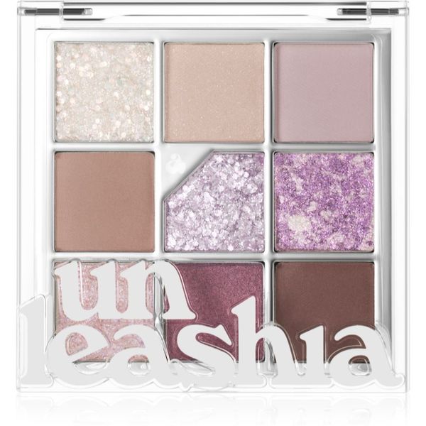 Unleashia Unleashia Glitterpedia Eye Palette paleta senčil za oči odtenek All of Lavender Fog 6,6 g