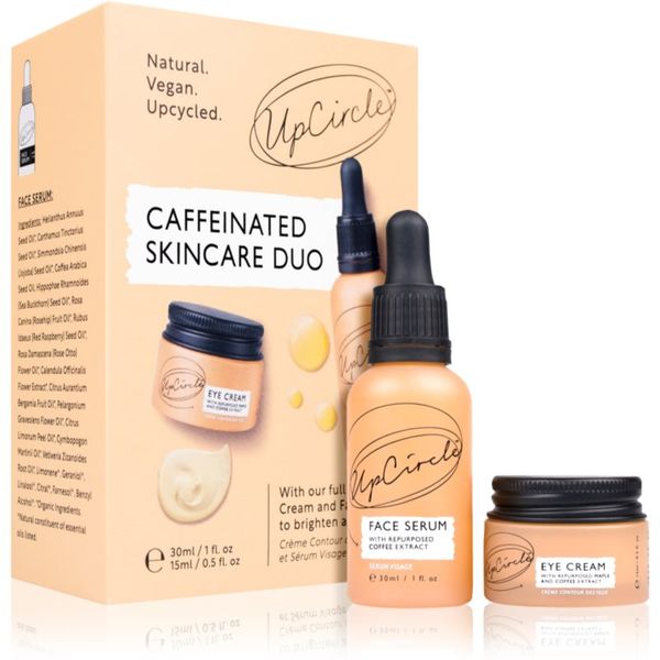 UpCircle UpCircle Caffeinated Skincare Duo darilni set (za osvetljevanje kože in hidratacijo)