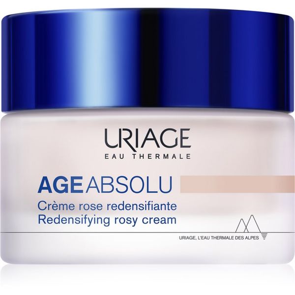 Uriage Uriage Age Absolu Redensifying Rosy Cream posvetlitvena krema proti gubam z lifting učinkom s hialuronsko kislino 50 ml