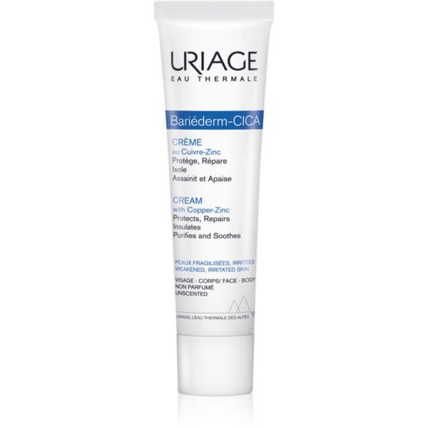 Uriage Uriage Bariéderm Cica-Cream with Copper-Zinc krepilna krema z vsebnostjo bakra in cinka s pantenolom 40 ml