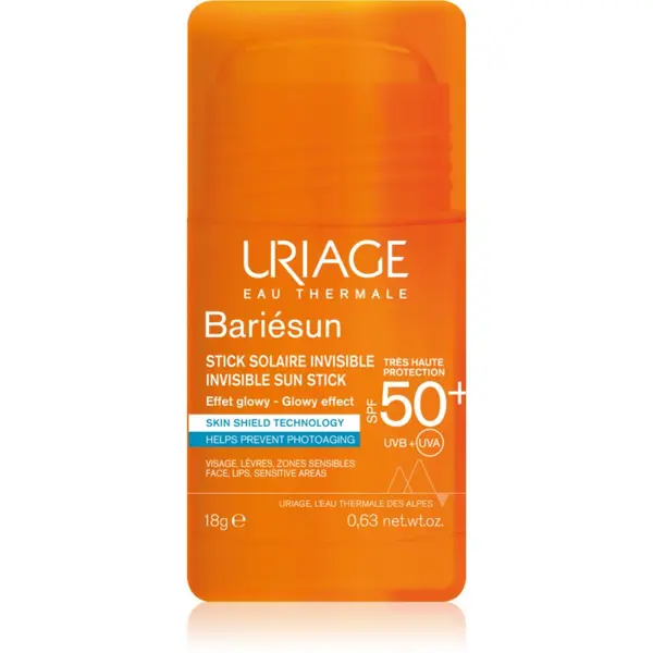 Uriage Uriage Bariésun Invisible Sun Stick zaščitna paličica za občutljive predele kože SPF 50+ 18 g
