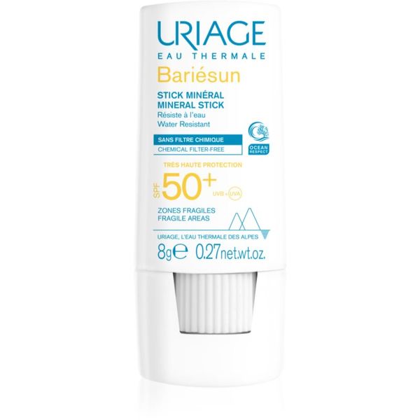 Uriage Uriage Bariésun Mineral Stick SPF 50+ mineralna zaščitna paličica za občutljive predele kože SPF 50+ 8 g