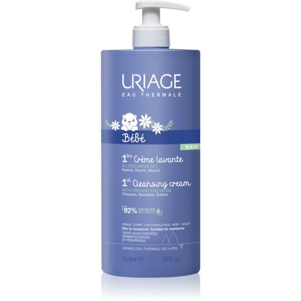 Uriage Uriage Bébé 1st Cleansing Cream nežna čistilna krema za otroke od rojstva 1000 ml