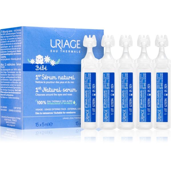 Uriage Uriage Bébé 1st Natural Serum serum za pomiritev oči in nosne sluznice 15x5 ml