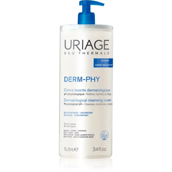 Uriage Uriage DERM-PHY Dermatological Cleansing Cream vlažilna krema za prhanje 1000 ml