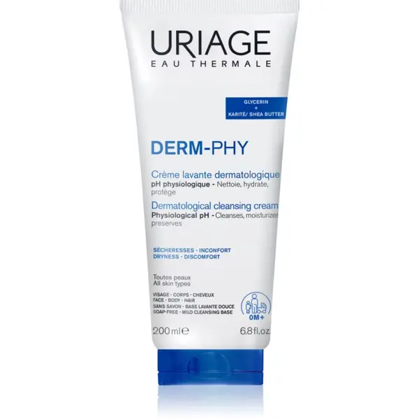 Uriage Uriage DERM-PHY Dermatological Cleansing Cream vlažilna krema za prhanje 200 ml