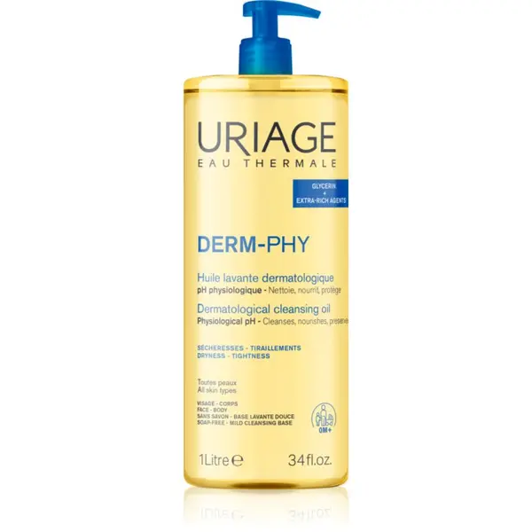 Uriage Uriage DERM-PHY Dermatological Cleansing Oil hranilni gel za prhanje 1000 ml