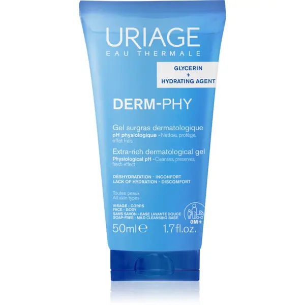 Uriage Uriage DERM-PHY Extra Rich Dermatological Gel nežni čistilni gel 50 ml