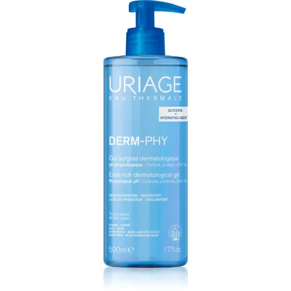 Uriage Uriage DERM-PHY Extra Rich Dermatological Gel nežni čistilni gel 500 ml