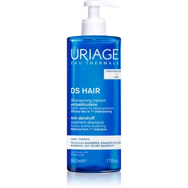 Uriage Uriage DS HAIR Anti-Dandruff Treatment Shampoo šampon proti prhljaju za razdraženo lasišče 500 ml