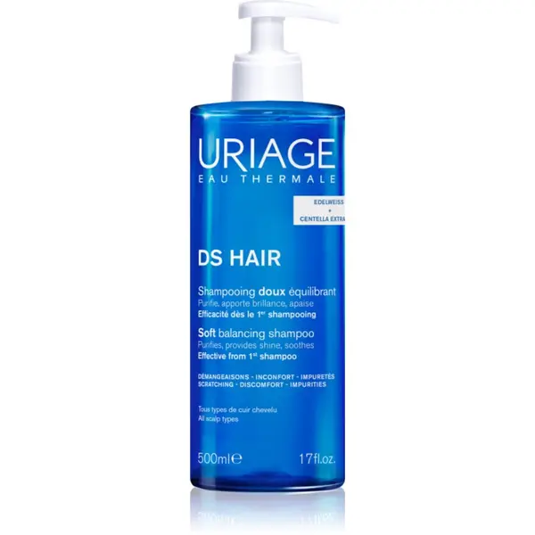 Uriage Uriage DS HAIR Soft Balancing Shampoo čistilni šampon za občutljivo lasišče 500 ml