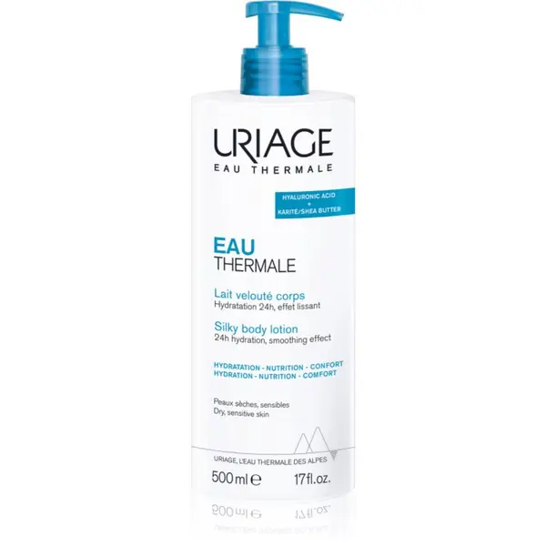 Uriage Uriage Eau Thermale Silky Body Lotion svilen losjon za telo za suho in občutljivo kožo 500 ml