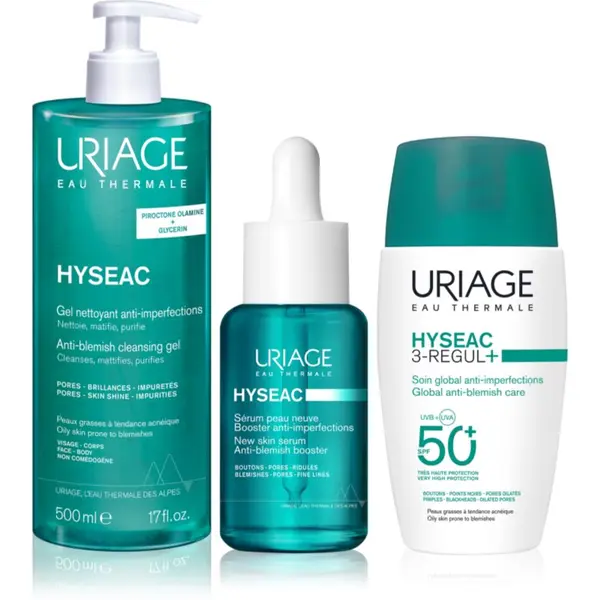 Uriage Uriage Hyseac Acne-Prone Skin Care Set set za mastno k aknam nagnjeno kožo