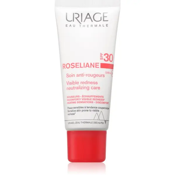 Uriage Uriage Roseliane Visible Redness-Neutralizing Care SPF30 lahka pomirjajoča krema proti rdečici na obrazu SPF 30 40 ml