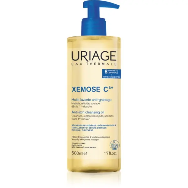 Uriage Uriage Xemose C8+ Anti-Itch Cleansing Oil pomirjajoče čistilno olje za suho in ekcematozno kožo 500 ml
