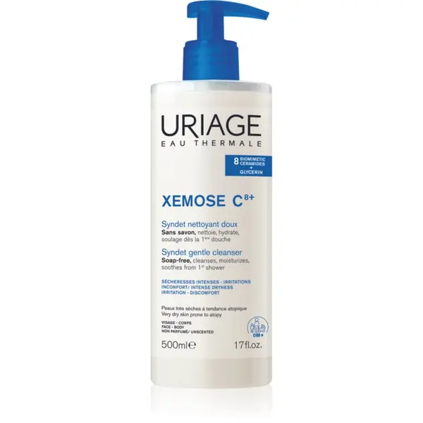 Uriage Uriage Xemose C8+ Syndet Gentle Cleanser syndet za suho do atopijsko kožo 500 ml