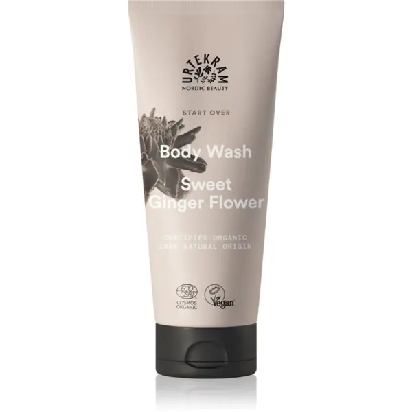 Urtekram Urtekram Sweet Ginger Flower nežni gel za prhanje z izvlečki aloe vere in ingverja 200 ml