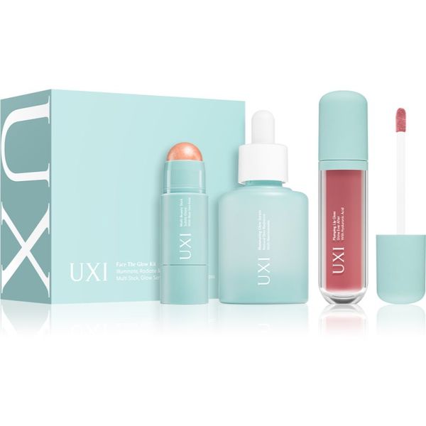 UXI BEAUTY UXI BEAUTY Face the Glow Kit set za sijočo kožo obraza Blushing pink 4 kos