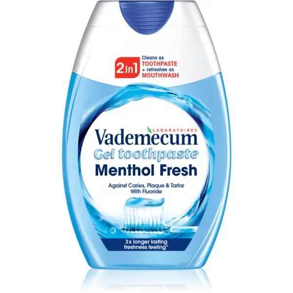 Vademecum Vademecum 2 in1 Menthol Fresh zobna pasta in ustna voda 2v1 75 ml
