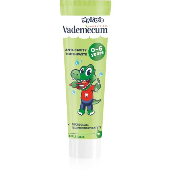 Vademecum Vademecum My Little Apple otroška zobna pasta s fluoridom jabolko 50 ml