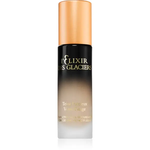 Valmont Valmont l' Elixir des Glaciers Teint Précieux visoko prekrivni tekoči puder za glajenje kože in zmanjšanje por odtenek Sandy Beige in Paris 30 ml
