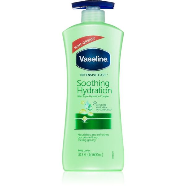 Vaseline Vaseline Intensive Care pomirjevalni losjon za telo z dozirno črpalko Aloe Fresh 600 ml