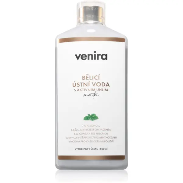 Venira Venira Whitening Mouthwash with Active Charcoal belilna ustna voda z aktivnim ogljem 500 ml