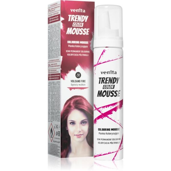 Venita Venita Trendy Color Mousse pena za barvanje brez amoniaka odtenek No. 31 - Volcano Fire 75 ml