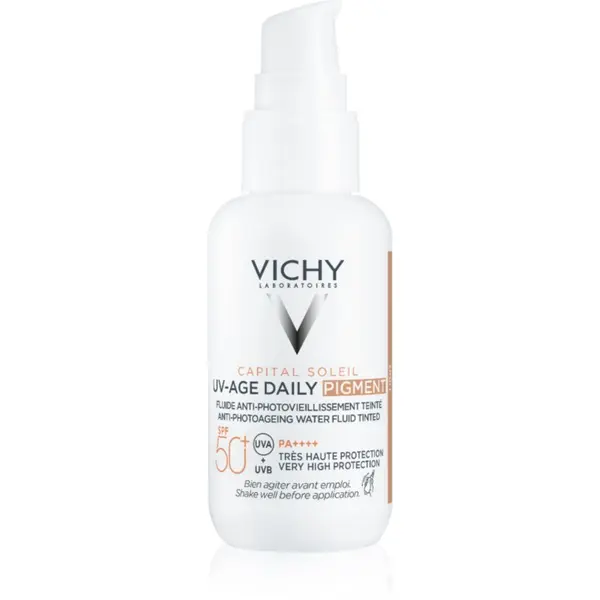 Vichy Vichy Capital Soleil Daily SPF50+ zaščitni tonirani fluid za obraz SPF 50+ odtenek Light 40 ml