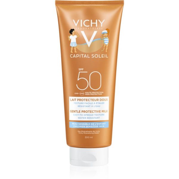 Vichy Vichy Capital Soleil Gentle Milk zaščitno mleko za otroke za obraz in telo SPF 50 300 ml