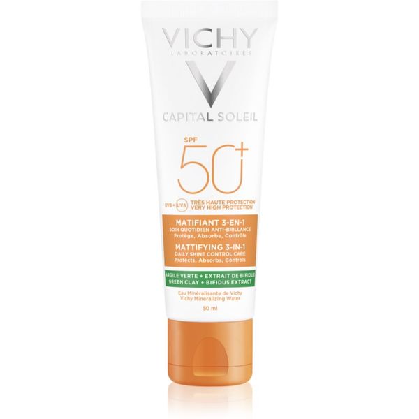 Vichy Vichy Capital Soleil Mattifying 3-in-1 zaščitna matirajoča krema za obraz SPF 50+ 50 ml