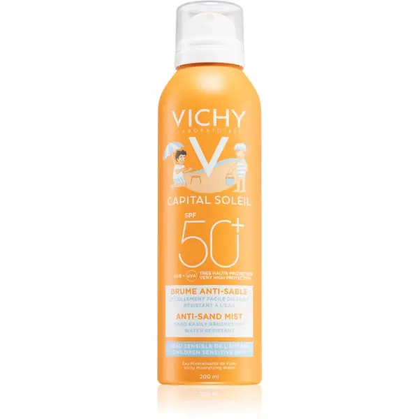 Vichy Vichy Capital Soleil nežno zaščitno pršilo proti pesku za otroke SPF 50+ 200 ml